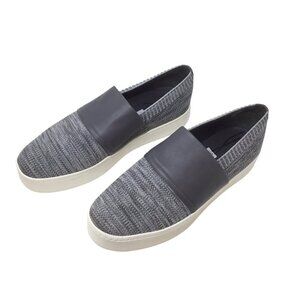 Vince Ward Gray NWOB Platform Slip On Loafers Sneakers 40 10 Knit Stretch